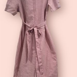 Cute pink Ghingham Dress