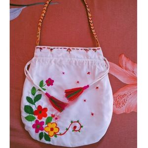 Designing Hand Enbroidery Potli Bag