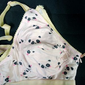 Cute Pink Panda Bra