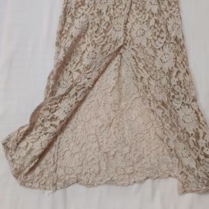 Semi sheer Full Lace Dress