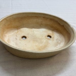 Yellow Oval Shape Ceramic Pot