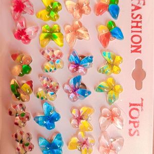 Korean Butterfly Studs( Pair Of 12)