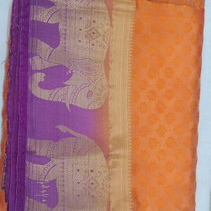 New Mango Colour Saree