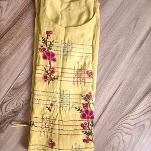 MUSTARD COLOUR KURTI