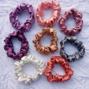 Hair Satin Scrunchies Rubber Band Small Size