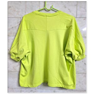 Oversized Neon Green Top