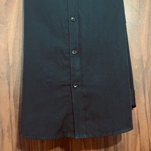 Black Half Shirt - Plus Size