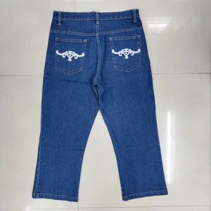 Westside Wide Leg Short Jeans For Women