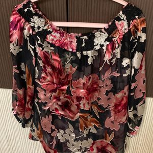 Off Shoulder Printed Top From USA