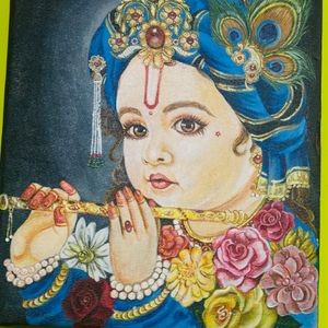 Shree Krishna Ji Acrylic Painting