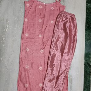 Slip Kurta Set With Pant&Dupatta