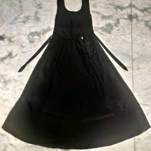 Black Color Satin Frock