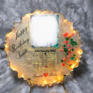 Anniversary / Birthday Photo Frame Resin Customise