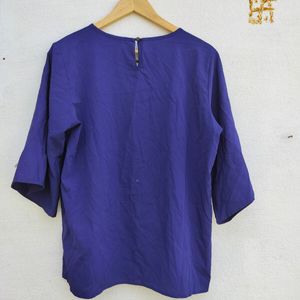 Tokyo Talkies Navy Blue Top