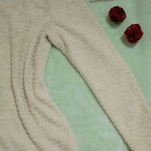 Cozy Winter Textured Sweater Polyester