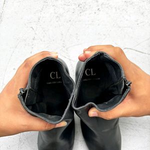 Carlton London Black Boot Heels