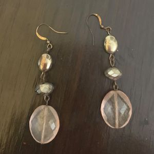Light Weight Peach Color Earrings