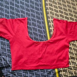 Red Velvet Blouse