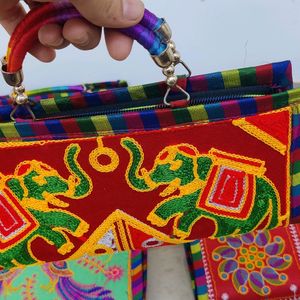 Kutchi HandWork  Colourful Clutches