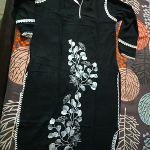 Black Kurta Pant Set