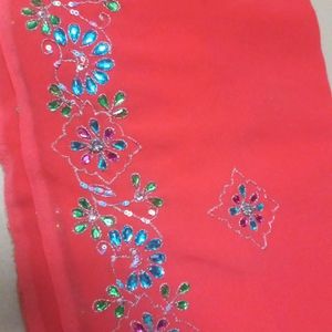 Party Wear Handwork Saree