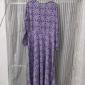 Purple Bandhani Print Kurti