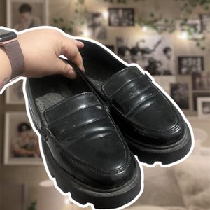 Black Platform Loafer