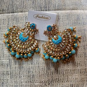 Blue Beads Earrings