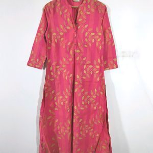 Pink Printed Kurta (Women's)