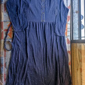 Feeding Gown Navy Blue Color