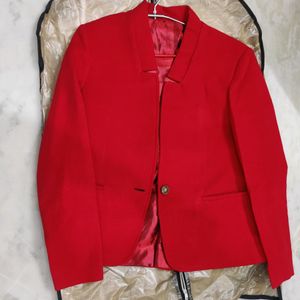 Red formal blazer