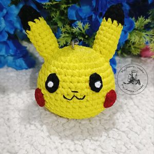 Amigurumi Pikkachu Keychain