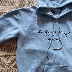 Sky Blue Drop Shoulder Hoodie