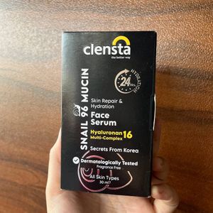 Clensta Snail 96 Mucin Skin Repair Face Serum with