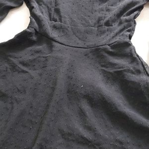 Women A Line Black Dress