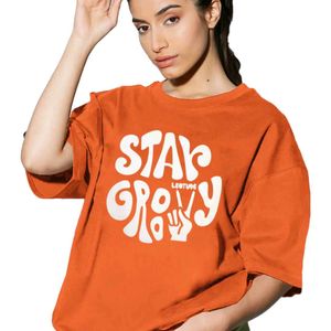 Women's Half Sleeve Oversized T-shirt 🧡