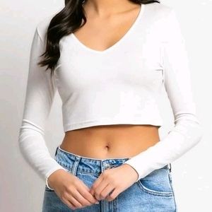 White Crop Top 🎀