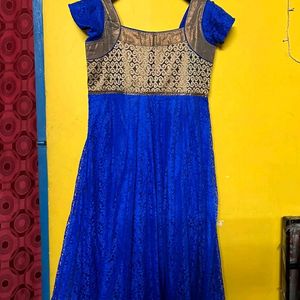 Blue Anarkali Kurta For Women