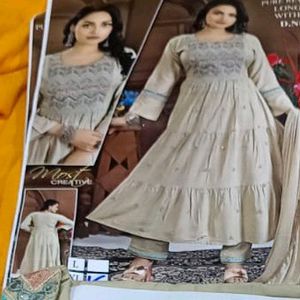 KRST ANARKALI KURTI SET XL SIZE