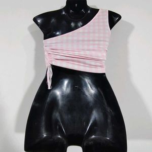 Pink And White Checks Co-ord (Women's)