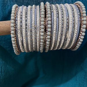 Silver Color Bangles Set