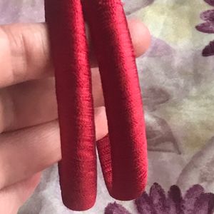 Red Threaded Bangles