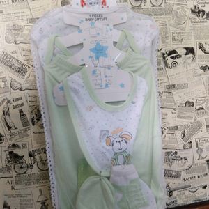 9 Pieces Gift Cloth Breathable Fabric Set for Baby