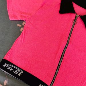 Neon Pink Crop Top