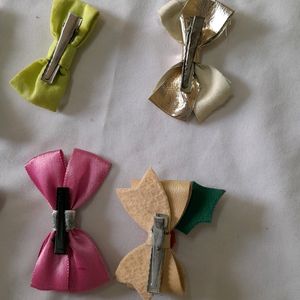 8 Pair Of Hair Clips For Girls