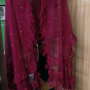 New Frill Net Dupatta