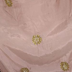 Beautiful Gown Pure Silk Fabric