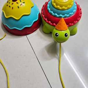 Funskool Giggles, Icecream Turtle, Pull Along Toy