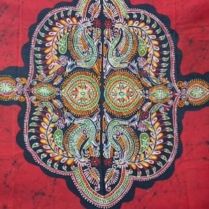 Shakuntala Work Batik Dupatta/ Bedsheet