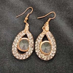 Beautiful Long Earrings With Beads IN Net